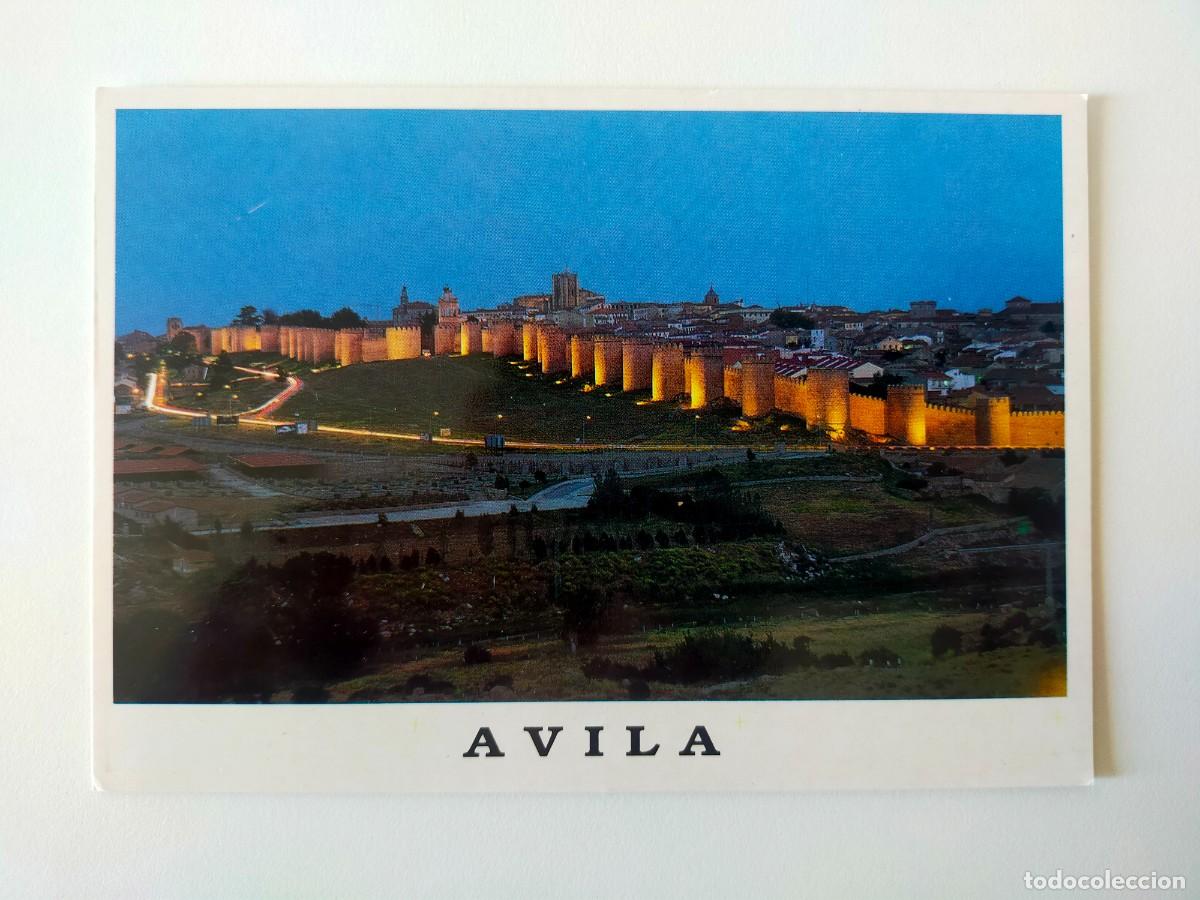 Postales: Postal AVILA: Vista general. Nocturna - Edic. Paris.