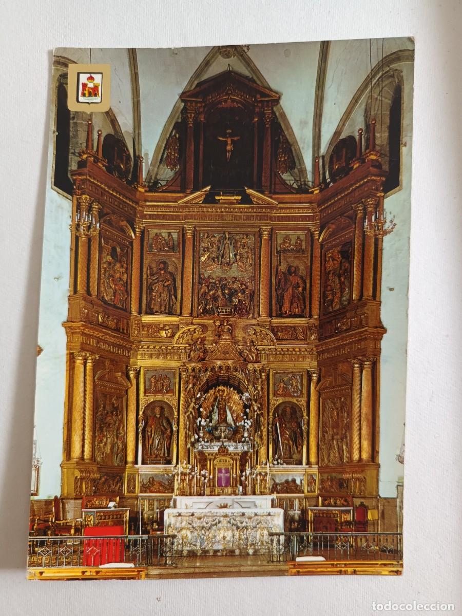 Postales: PONFERRADA (LEON). RETABLO BASILICA (1970) - FRANQUEO - ESCUDO DE ORO