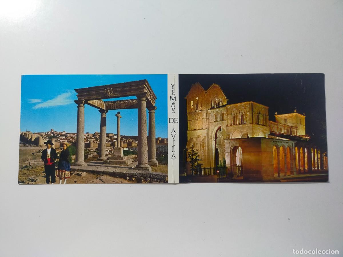 Postales: Postales Doble AVILA: Yemas de &Aacute;vila, Confiter&iacute;a, pasteler&iacute;as Mu&ntilde;oz Iselma