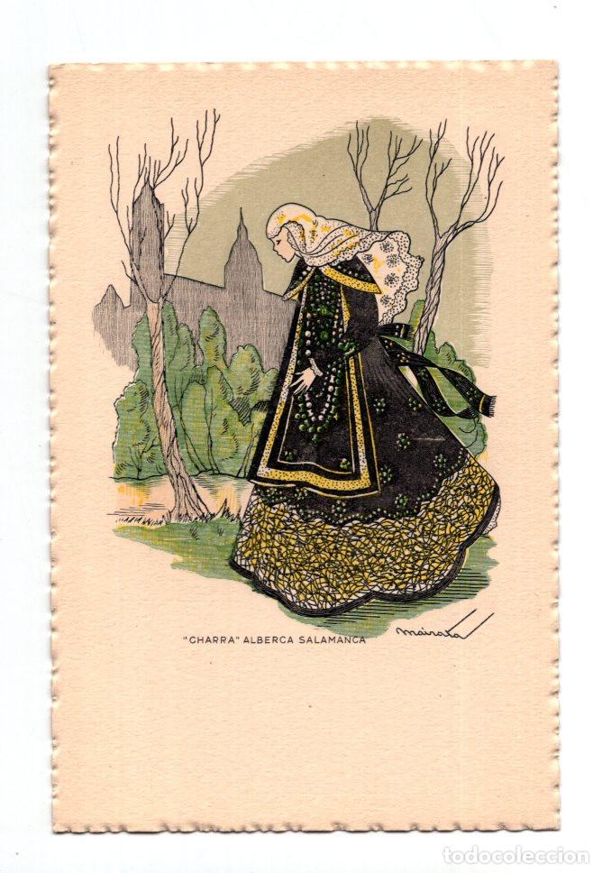 Postkarten: SALAMANCA.- CHARRA, ALBERCA. DIBUJO MAIRATA. EDICIONES ORTIZ.