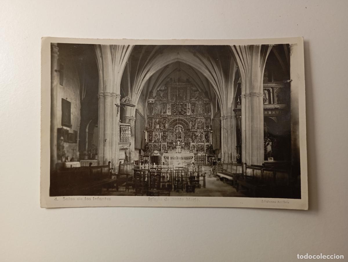 Postales: POSTAL DE SALAS DE LOS INFANTES. IGLESIA DE SANTA MAR&Iacute;A. CIRCULADA. TDKP30G