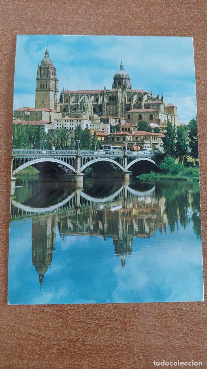 Postales: Postal Salamanca Catedral y R&iacute;o Tormes