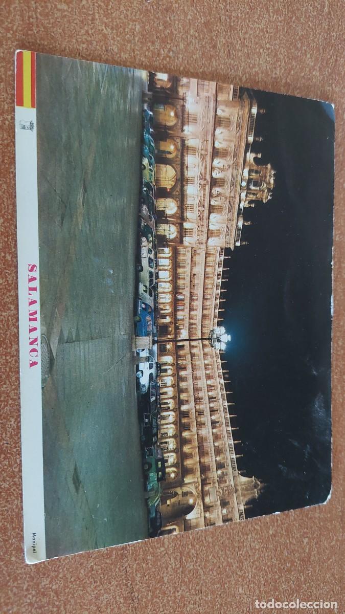 Postales: Postal Salamanca Plaza Mayor y ayuntamiento iluminados