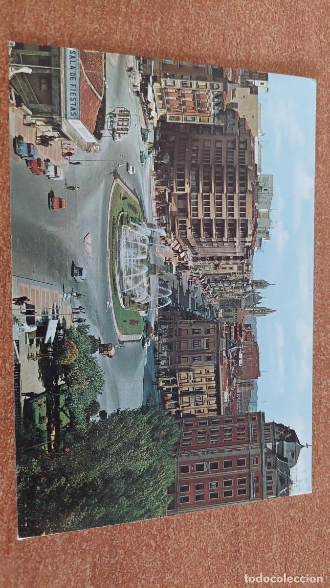 Postales: Postal Le&oacute;n Plaza de Guzm&aacute;n el bueno y avenida Orde&ntilde;o II