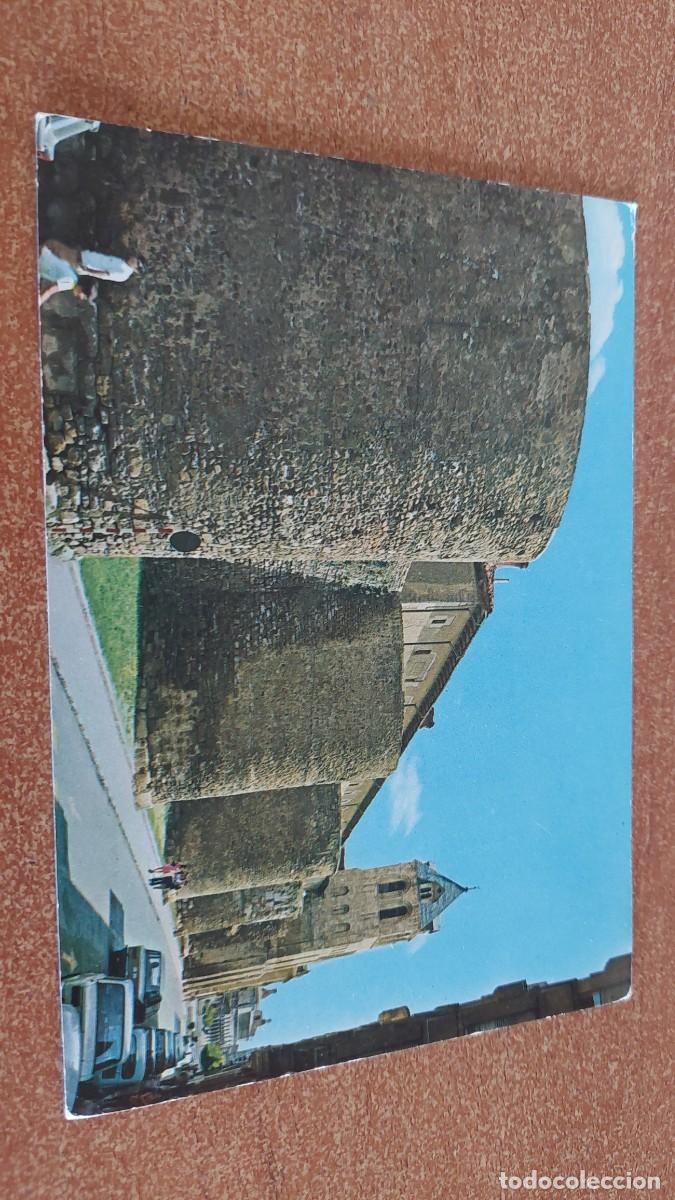 Postales: Postal Le&oacute;n murallas romanas y torre del gallo