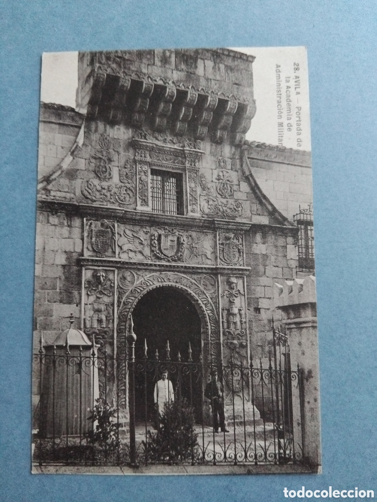 Postales: Postal &Aacute;vila. Academia admon. Militar