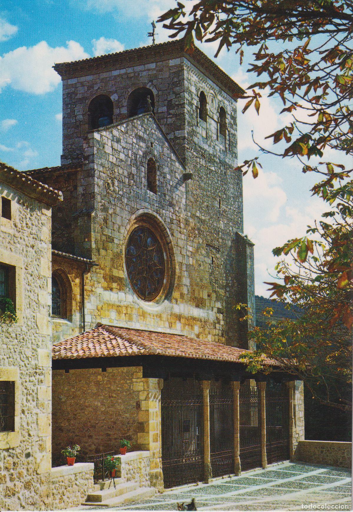 Postales: COVARRUBIAS (BURGOS) FACHADA COLEGIATA S.XIV - ESCUDO DE ORO N&ordm;15 - S/C