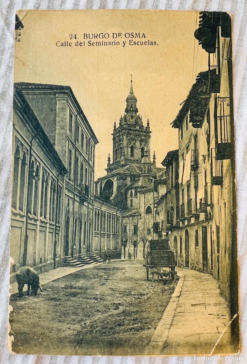 Postales: Burgo de Osma (Soria) - Calle del Seminario y Escuelas - Edici&oacute;n: Hijo de M. Ruiz