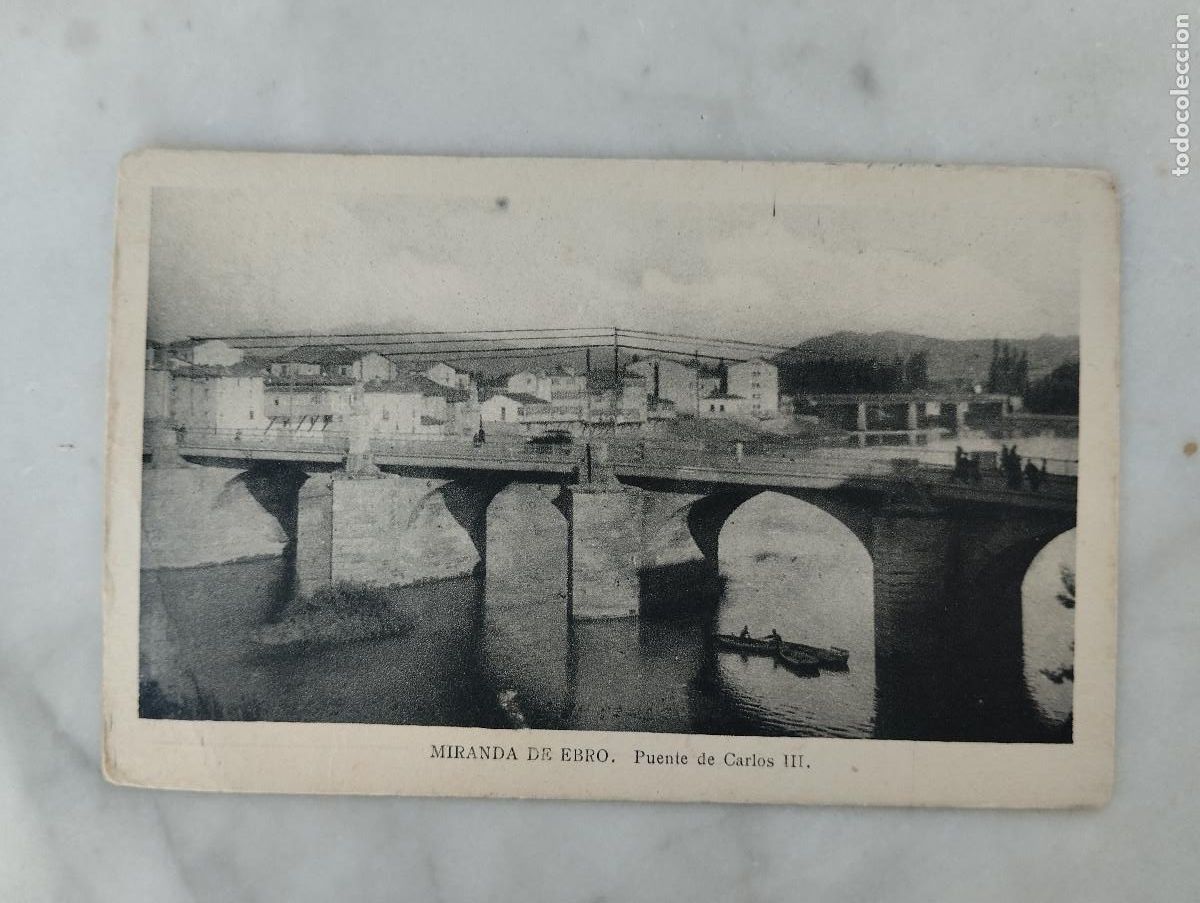 Postales: MIRANDA DE EBRO BURGOS, PUENTE DE CARLOS III . EDICIONES M. ARRIBAS