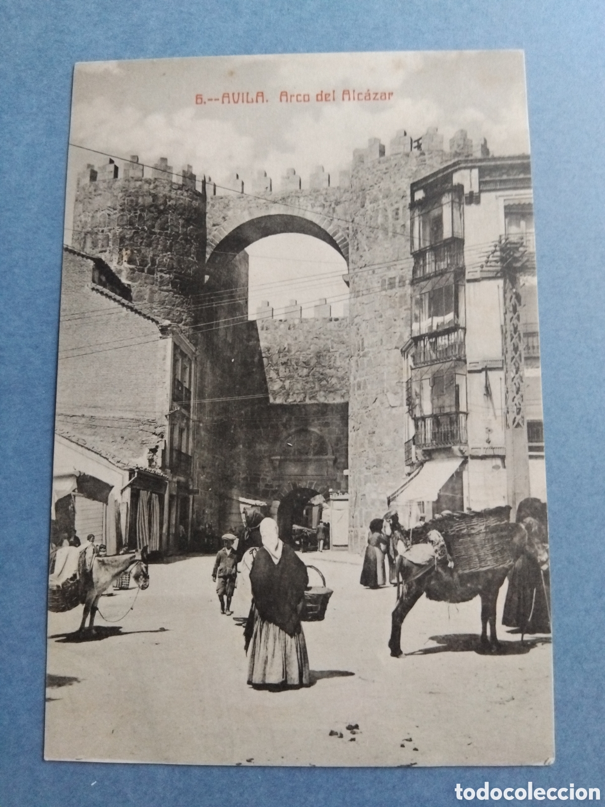 Postales: Postal &Aacute;vila. Arco del Alc&aacute;zar