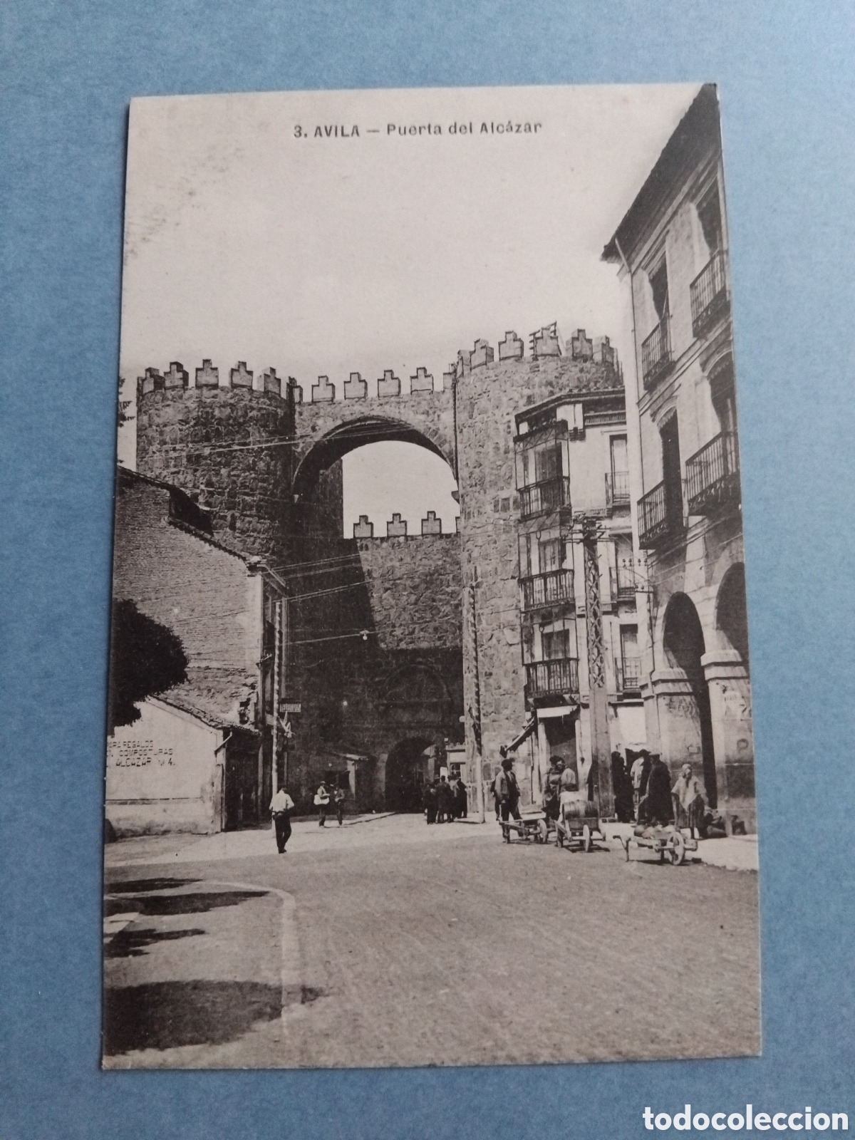 Postales: Postal &Aacute;vila. Puerta del Alc&aacute;zar