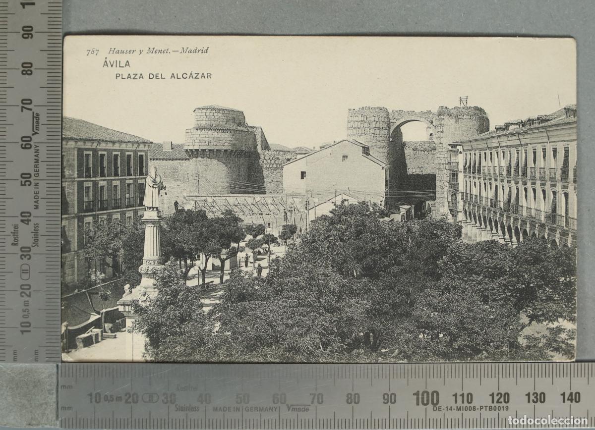 Postales: POSTAL. &Aacute;vila - Plaza del Alc&aacute;zar - Hauser y Menet