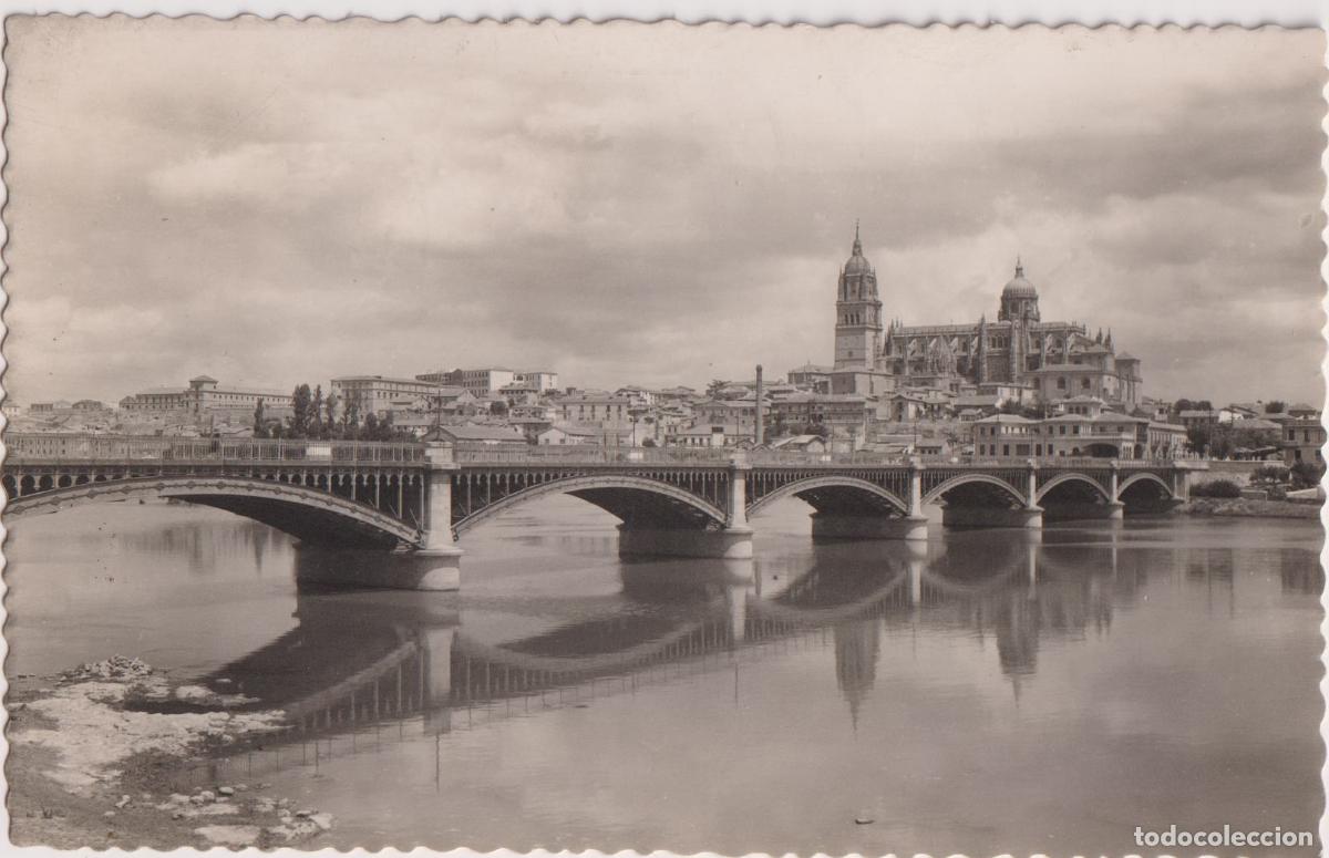 Postales: SALAMANCA, RIO TORMES Y PUENTE NUEVO - GARCIA GARRABELLA N&ordm;8 - CIRCULADA