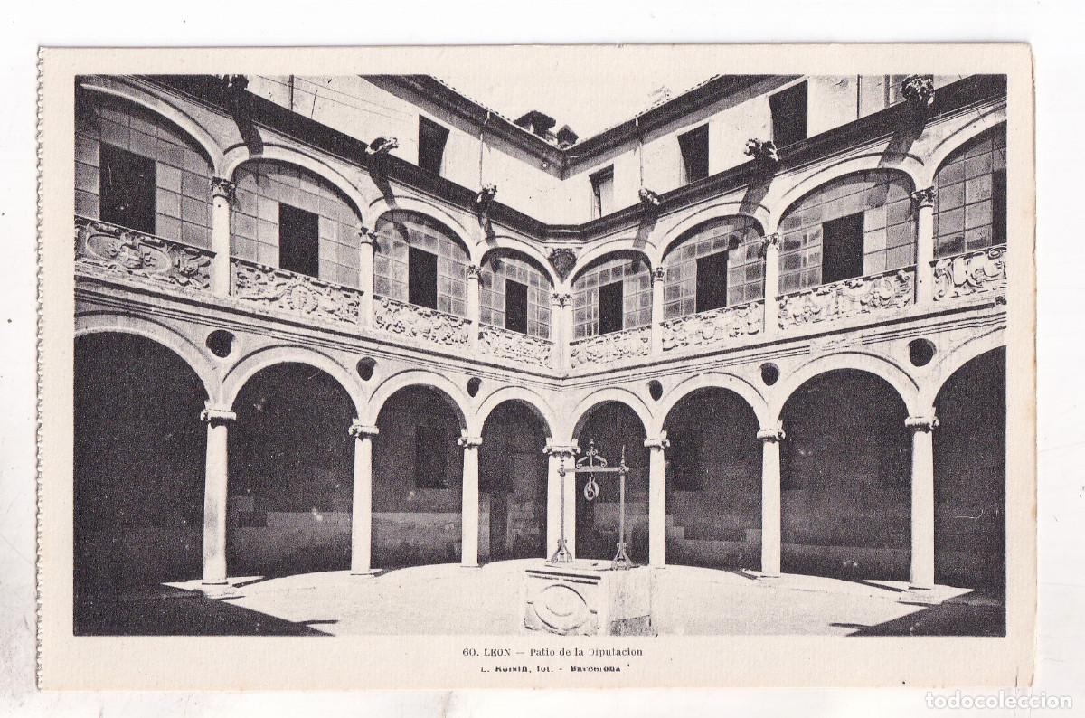 Postales: POSTAL. 60. LE&Oacute;N. PATIO DE LA DIPUTACI&Oacute;N