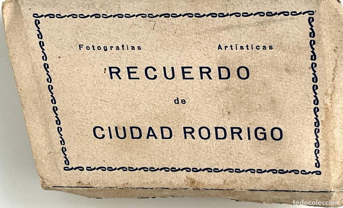 Postales: Ciudad Rodrigo, Salamanca - bloc de vistas fotogr&aacute;ficas - a&ntilde;os 40-50 - Plaza Mayor y Cerralbo