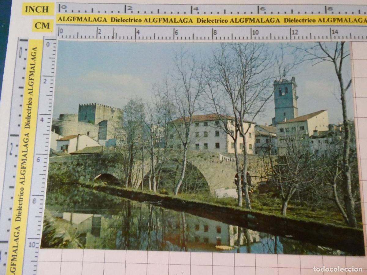 Postales: POSTAL DE &Aacute;VILA. A&Ntilde;O 1976 ARENAS DE SAN PEDRO PUENTE ROMANO CASTILLO TORRE. DISCOS JORGE. 2500