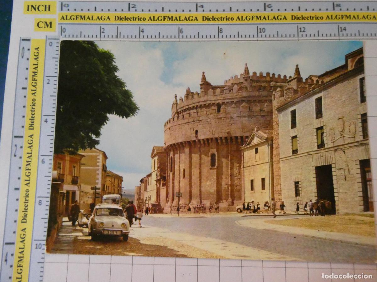 Postales: POSTAL DE &Aacute;VILA. A&Ntilde;O 1963. &Aacute;BSIDE DE LA CATEDRAL RENAULT GORDINI 2017 ARRIBAS. 2501