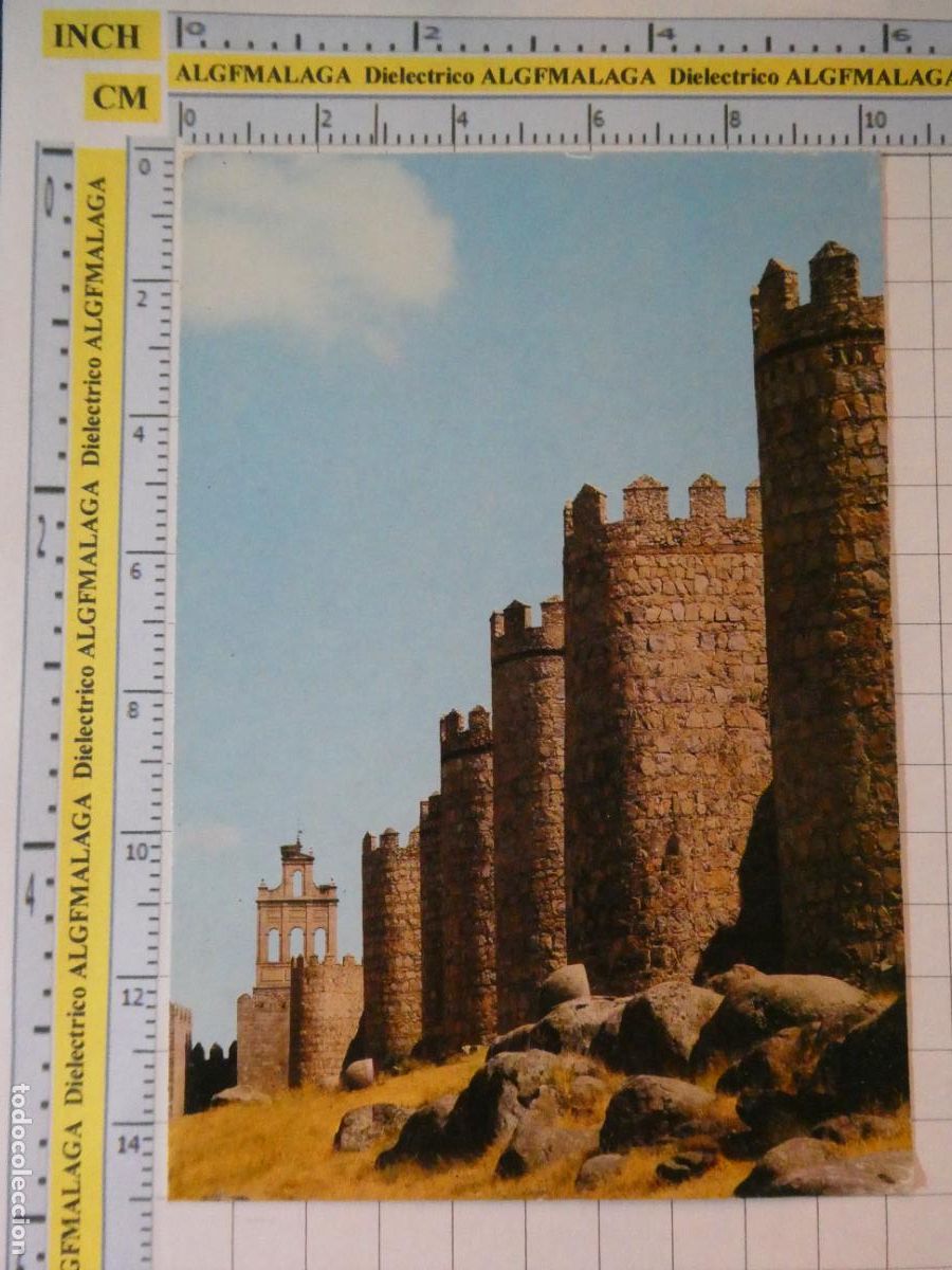 Postales: POSTAL DE &Aacute;VILA. A&Ntilde;O 1985. MURALLAS. PUBLICIDAD CONFITERIA ISELMA. 2515