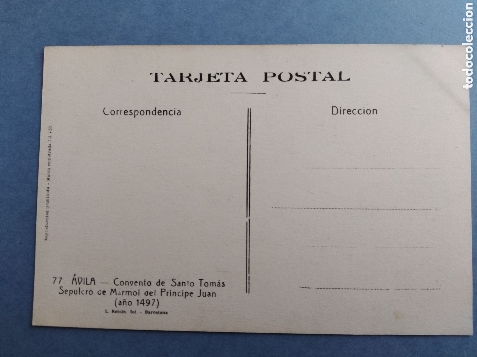 Postales: Postal &Aacute;vila. Convento Santo Tom&aacute;s - Foto 2