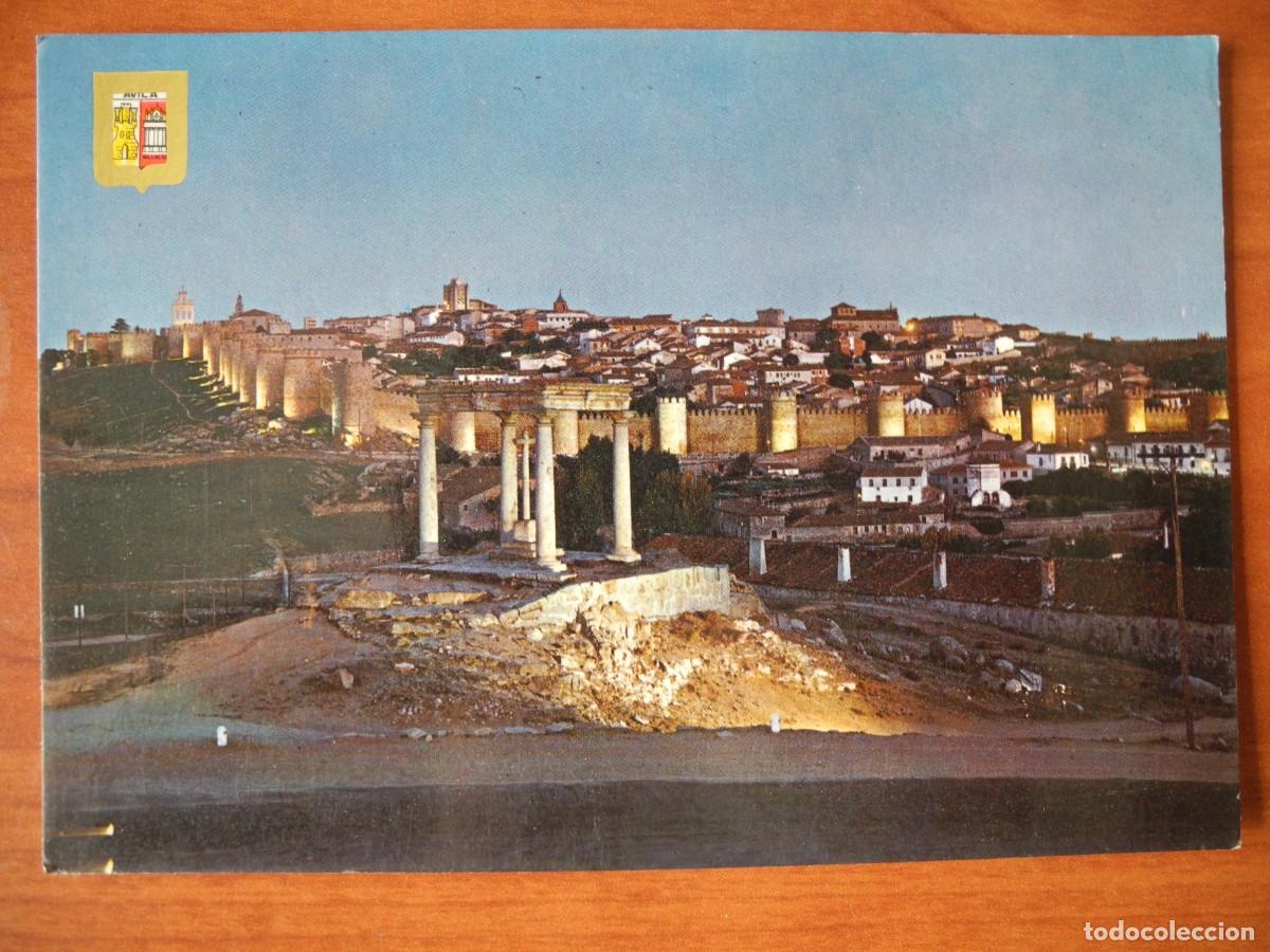 Postales: &Aacute;vila. Vista general. Nocturna. Ed. Dominguez n. 27. Nueva