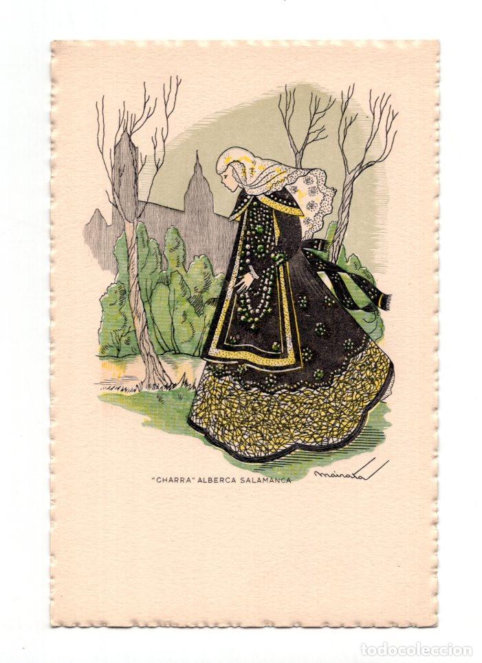Postales: SALAMANCA.- CHARRA, ALBERCA. DIBUJO MAIRATA. EDICIONES ORTIZ.