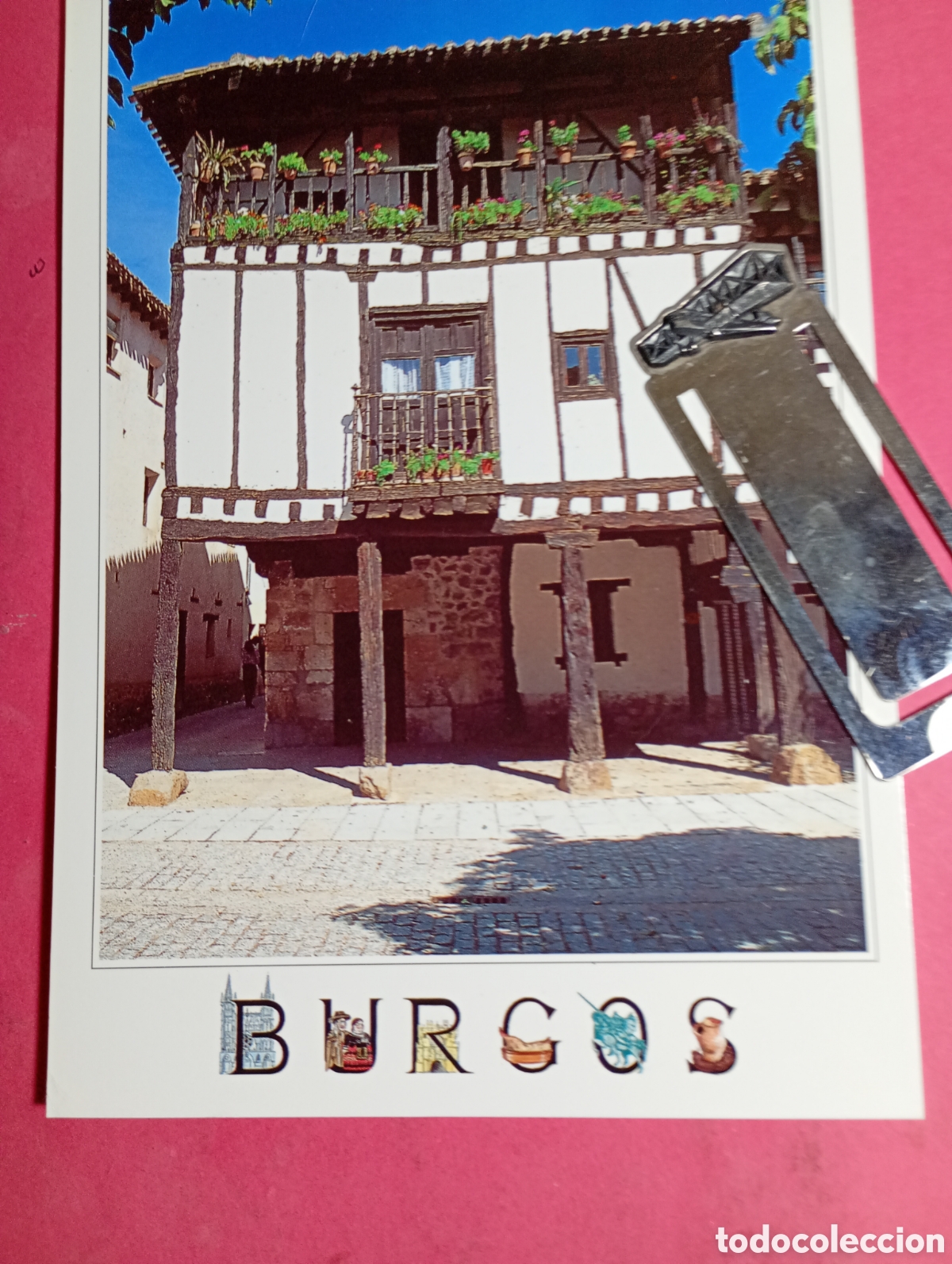 Postales: BURGOS LOTE 5 LUMINOSAS P&Ograve;STALES TURISTICO MONUMENTALES COLOR 4 S/C Y UNA CIRCULADA