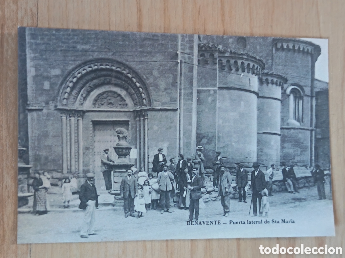 Postales: Antigua postal Benavente con personajes de la &eacute;poca 1900+-