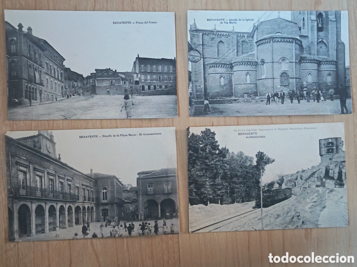 Postales: Postales ciudad de Benavente varios enclaves 1900+-