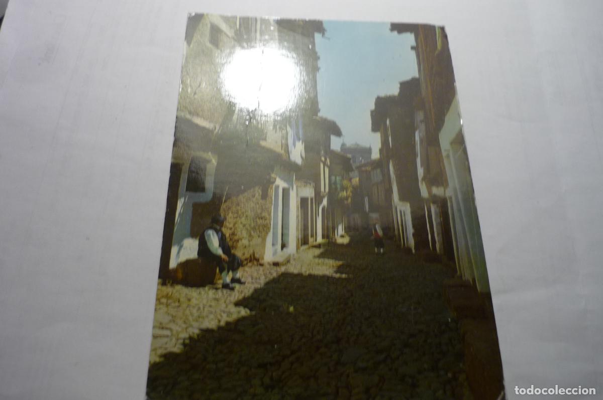 Postales: postal la alberca,.calle larga circulada