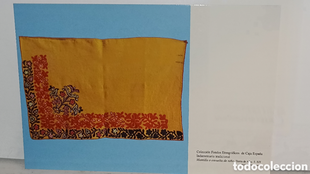 Postales: Mint conexi&oacute;n fondos etnogr&aacute;ficos de caja Espa&ntilde;a mantilla o envuelta de ni&ntilde;o tierra de Alba siglo19