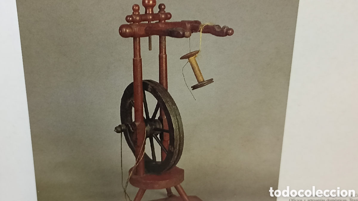 Postales: Mint collection fondos etnogr&aacute;ficos de caja Espa&ntilde;a torno de hilar o torno germ&aacute;nico Zamora