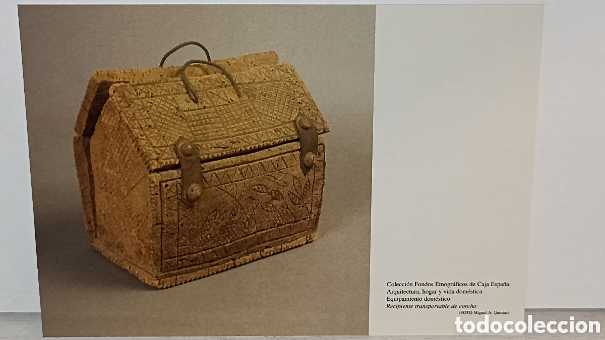 Postales: Mint collection fondos etnogr&aacute;ficos de caja Espa&ntilde;a equipamiento dom&eacute;stico recipiente transportable