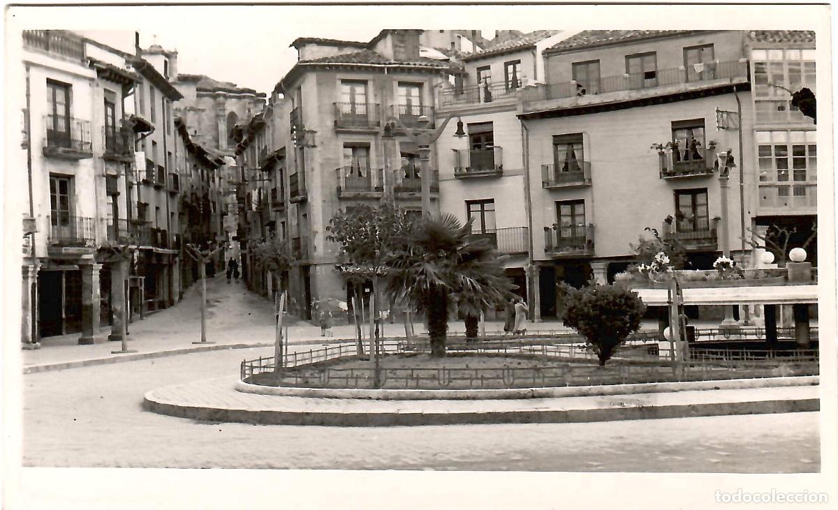 Postales: POSTAL-FOTO, ARANDA DE DUERO, BURGOS, PLAZA DEL CAUDILLO, SIN EDITOR, ESCRITA