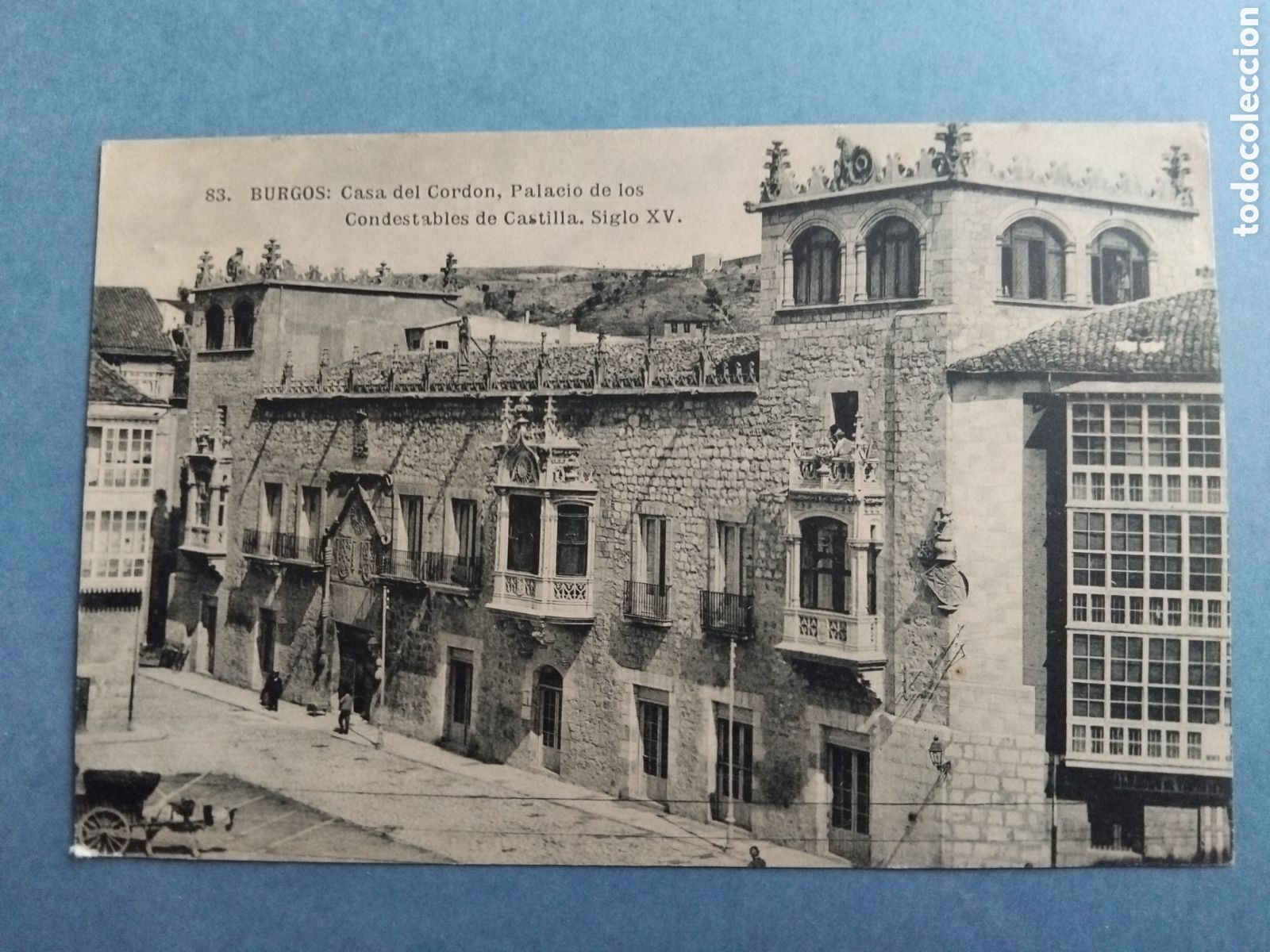 Postales: Postal Burgos. Casa del Cord&oacute;n.