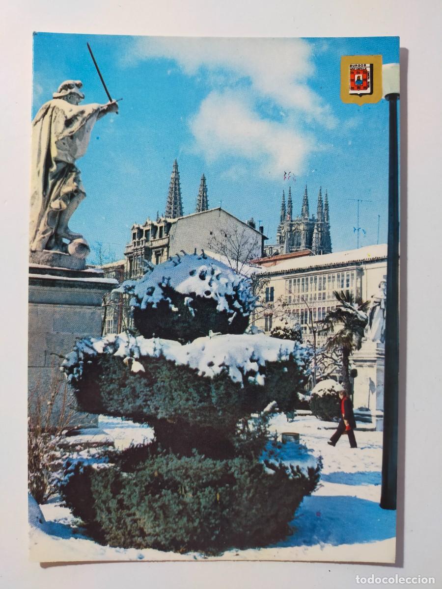 Postales: Postal BURGOS: Paseo del Espol&oacute;n - Edic. Subirats Casanovas - FISA. Escudo de Oro.