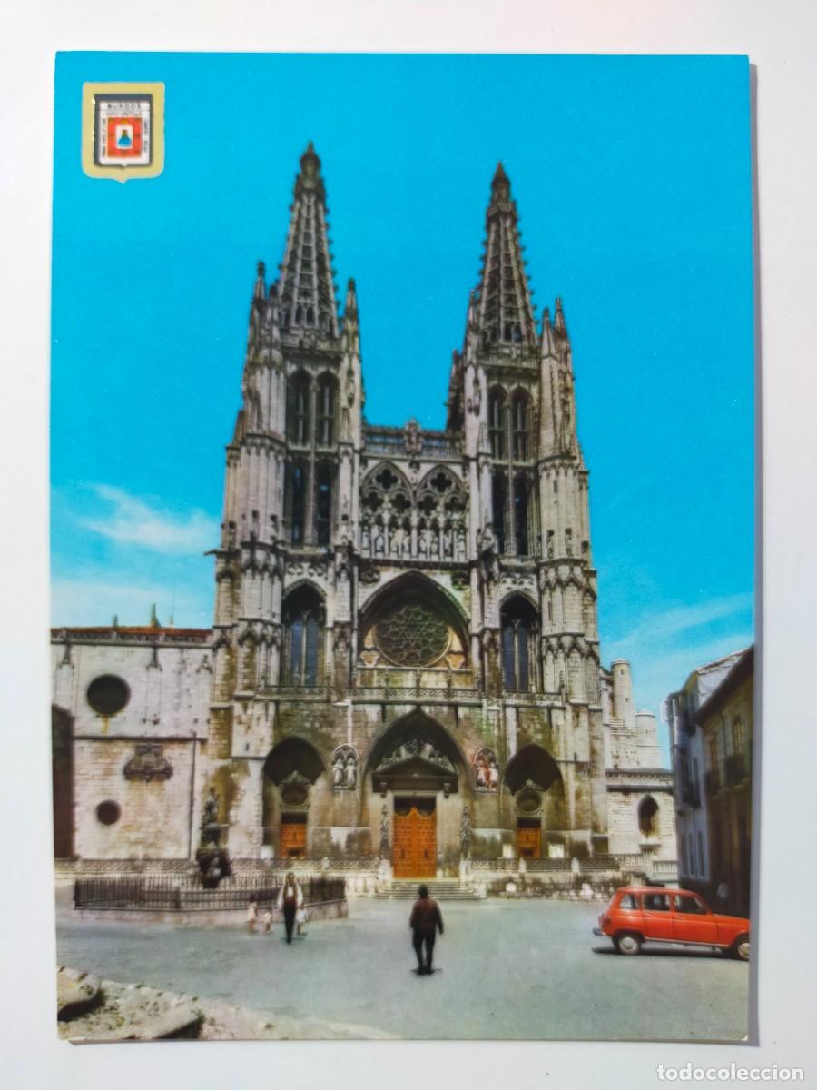 Postales: Postal BURGOS: Catedral y Plaza de Santa Mar&iacute;a - Edic. Subirats Casanovas - FISA. Escudo de Oro.