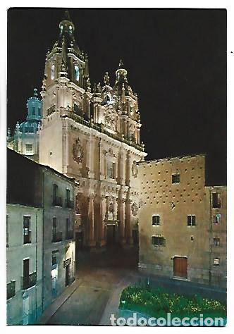 Postales: CLERECIA Y CASA DE LAS CONCHAS, ILUMINADAS.- SALAMANCA