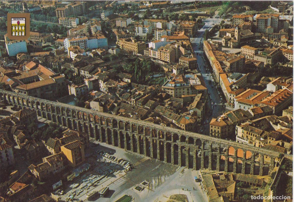 Postales: SEGOVIA, ACUEDUCTO, VISTA A&Eacute;REA - ESCUDO DE ORO N&ordm;2 - S/C