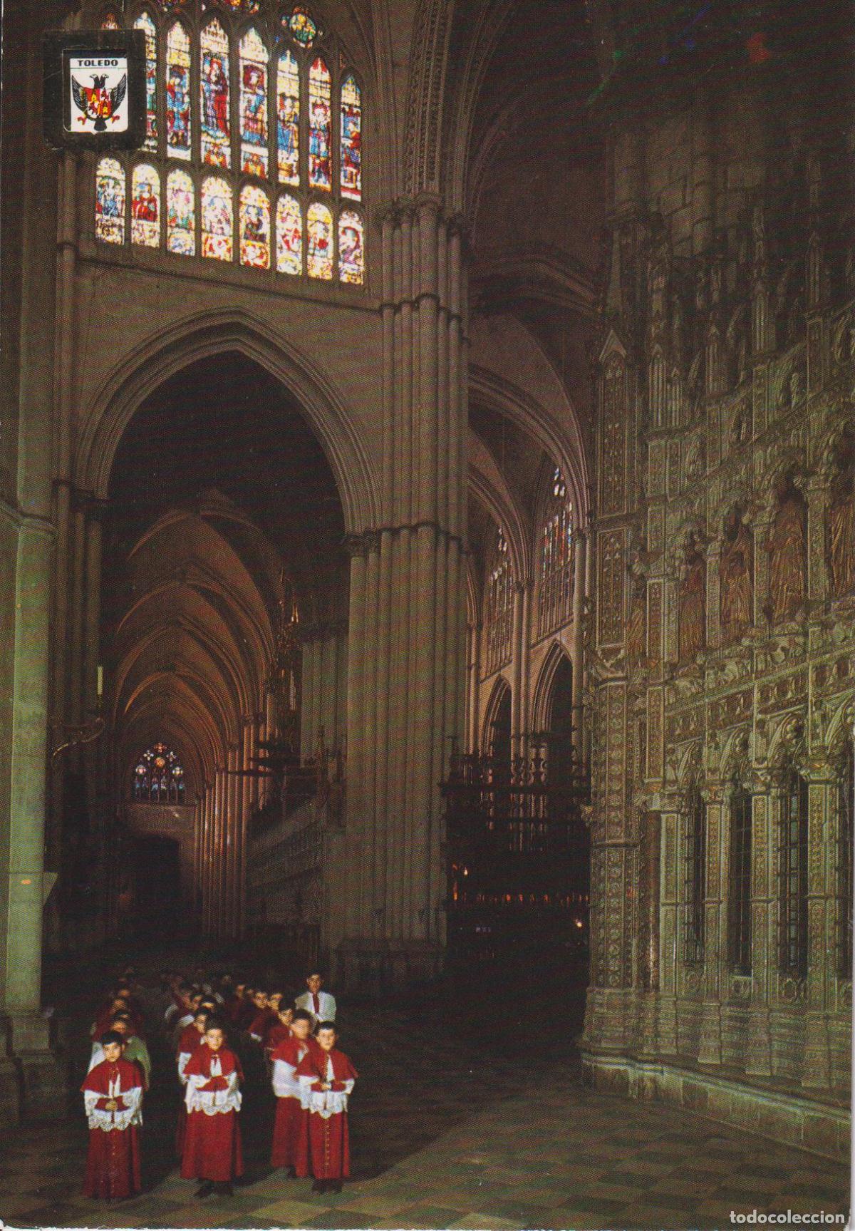 Postales: TOLEDO, CATEDRAL, NAVE CENTRAL - ESCUDO DE ORO N&ordm;116 - S/C