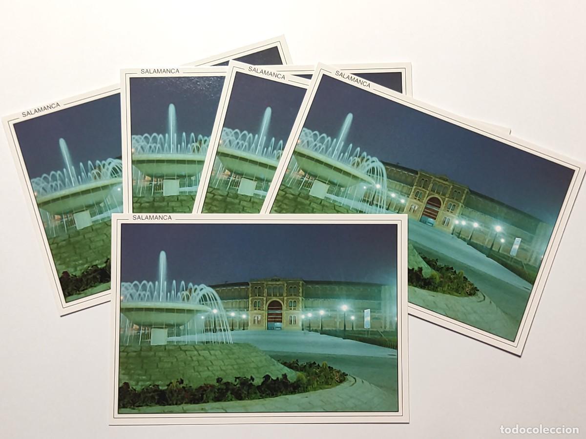 Postales: Lote 5 postales N⁰ 131 SALAMANCA nocturna PLAZA DE TOROS. Tarjetas antiguas, Ed. ARRIBAS