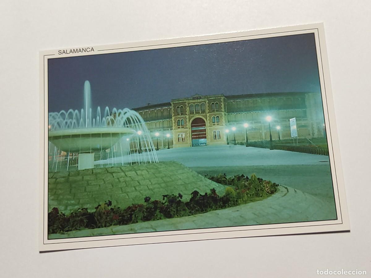 Postales: SALAMANCA, N⁰ 131 nocturna PLAZA DE TOROS. Tarjeta antigua, Ed. ARRIBAS