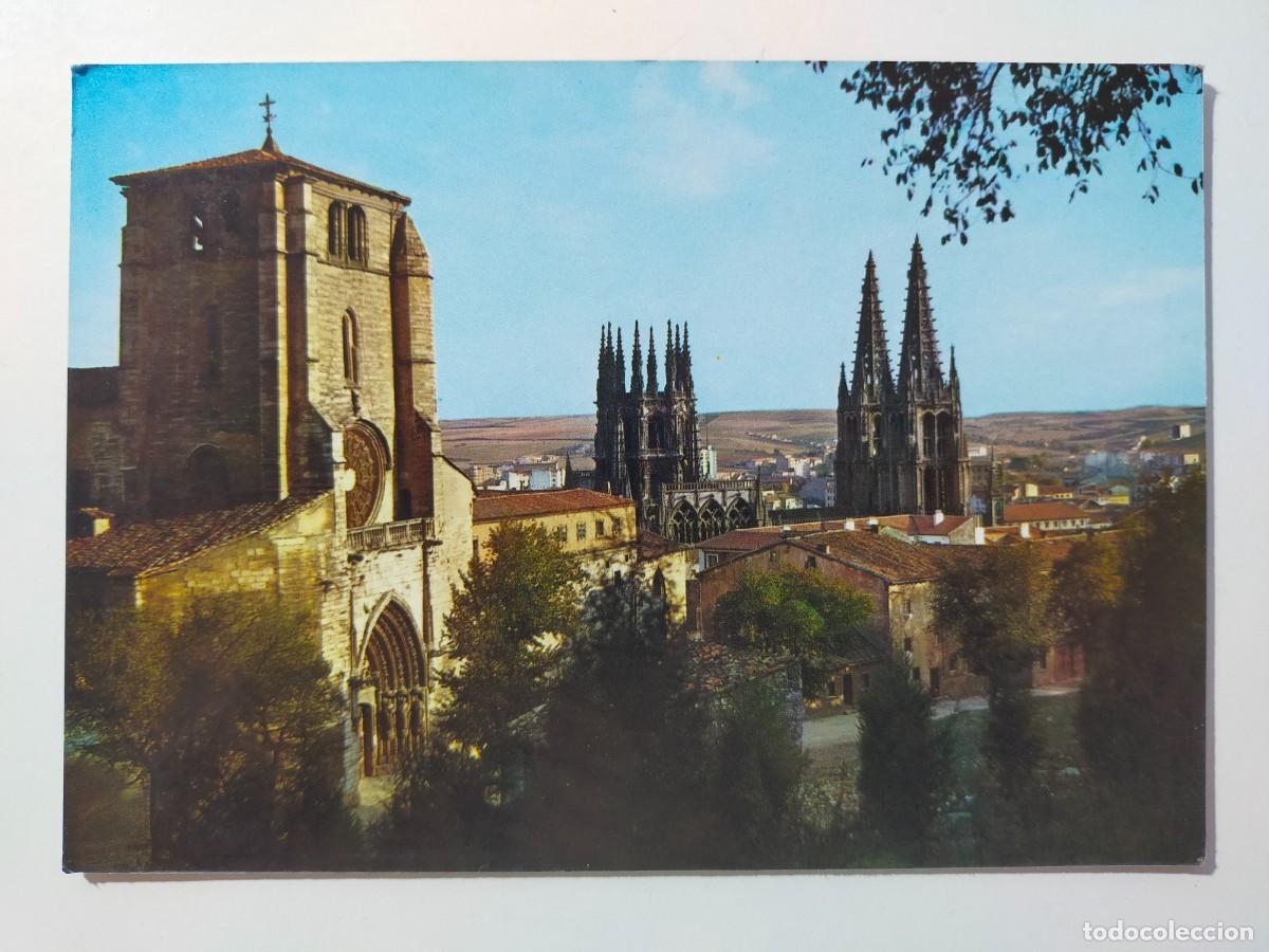 Postales: Postal BURGOS: Iglesia de San Esteban y Catedral - Ediciones Arribas