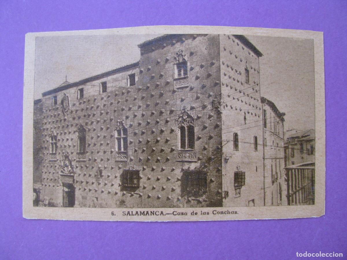 Postales: ANTIGUA POSTAL DE SALAMANCA. CASA DE LAS CONCHAS. HELIOTIPIA ARTISTICA ESPA&Ntilde;OLA