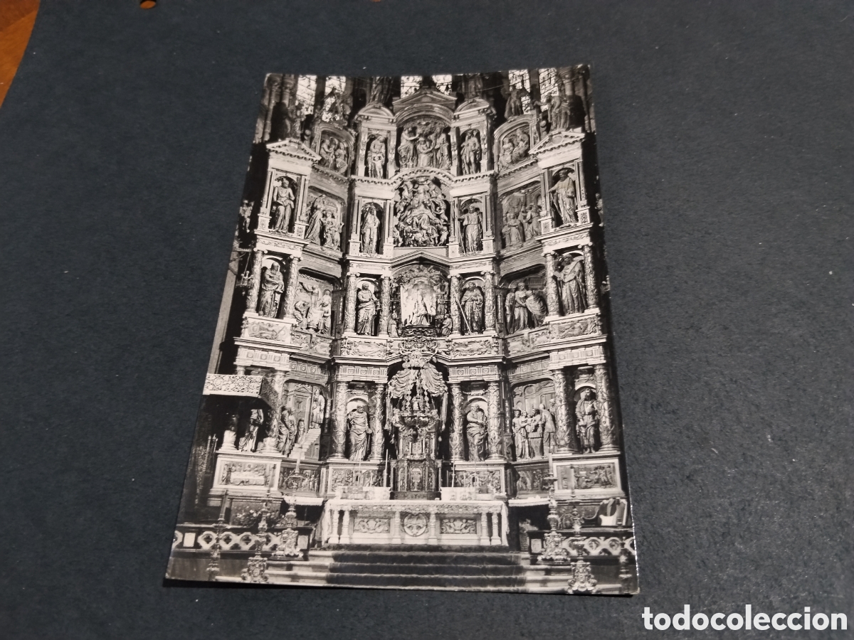 Postales: Postal antigua Burgos,retablo catedral