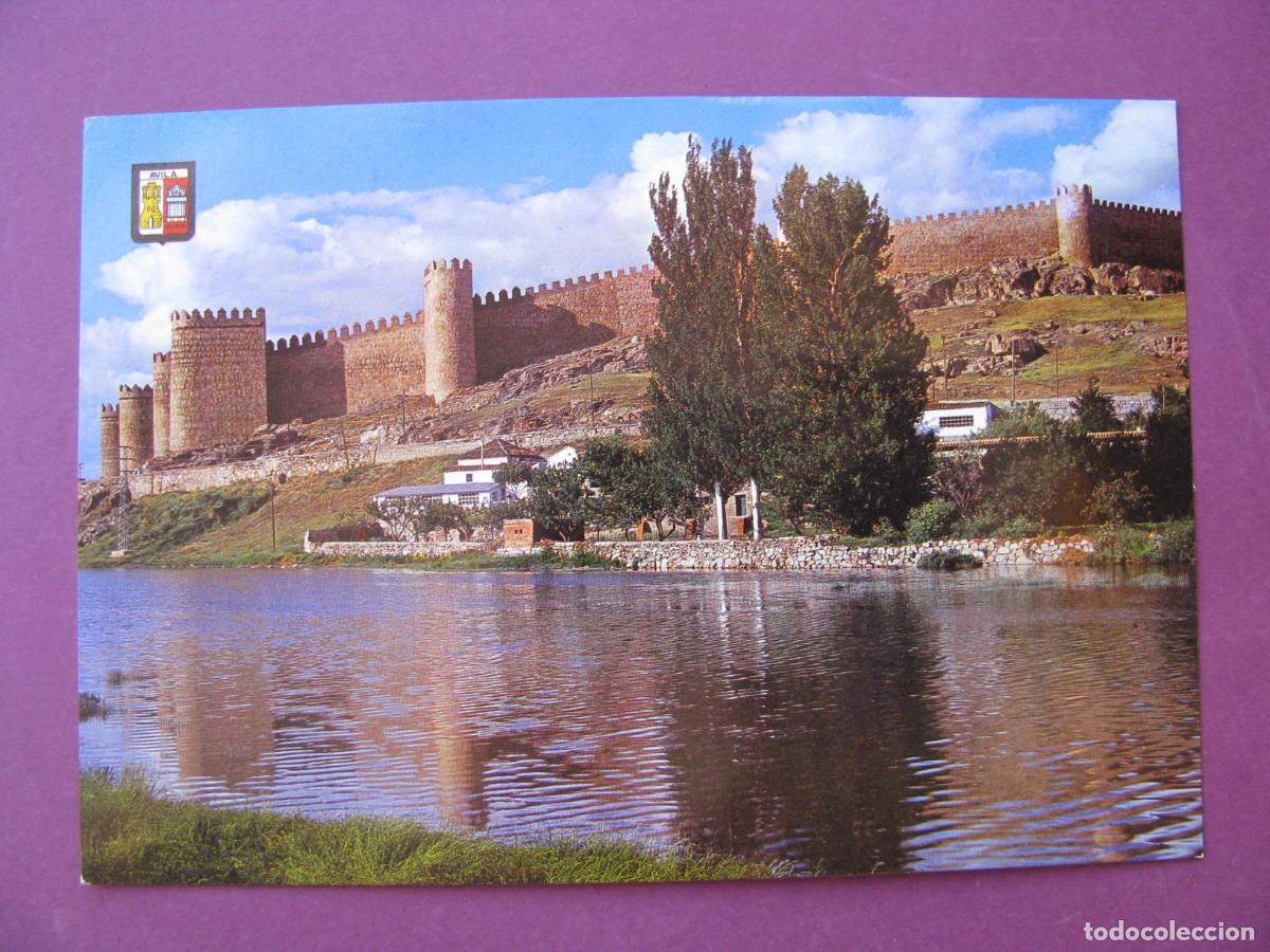 Postales: POSTAL DE AVILA. RIO ADAJA Y MURALLAS. DOMINGUEZ 6.