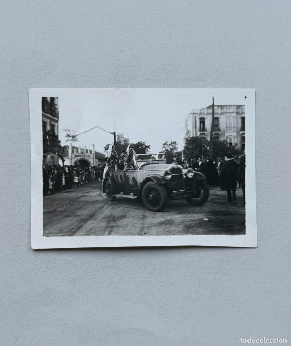 Postales: Fotograf&iacute;a coche garaje Moneo Hijo Salamanca. Coche Packard 1927. Vestimenta charra.