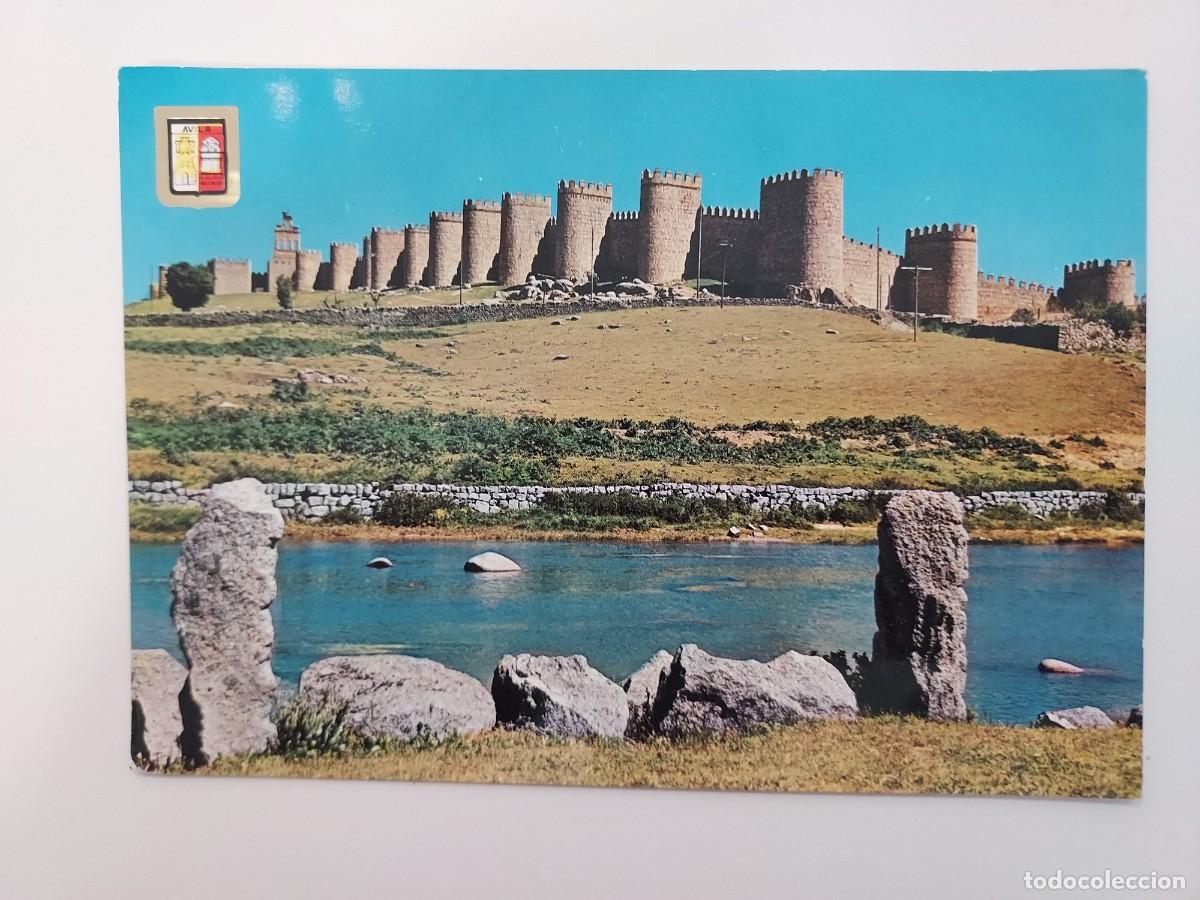Postales: POSTAL AVILA RIO ADAJA MURALLAS. 1963. SIN CIRCULAR. DOMINGUEZ