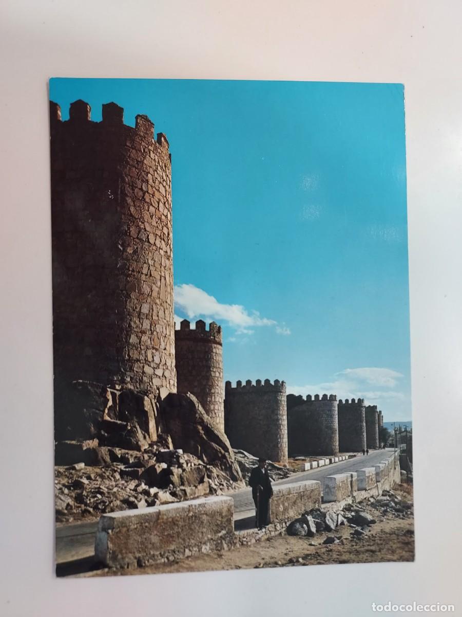 Postales: POSTAL AVILA LUGARE&Ntilde;O MURALLAS. CONFITERIA ISELMA. SIN CIRCULAR