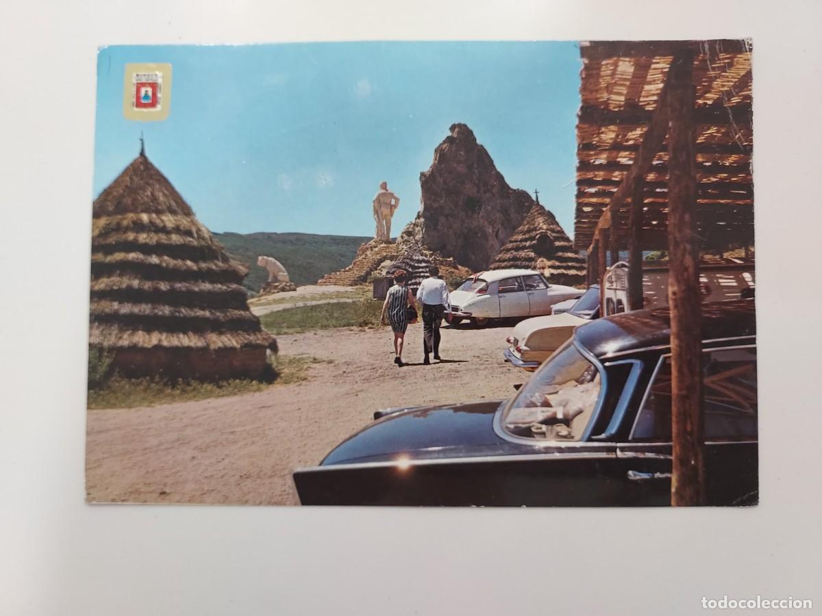 Postales: POSTAL AMEYUGO MONUMENTO AL PASTOR. 1965. SIN CIRCULAR. SUBIRATS. BURGOS. CITROEN DS TIBURON