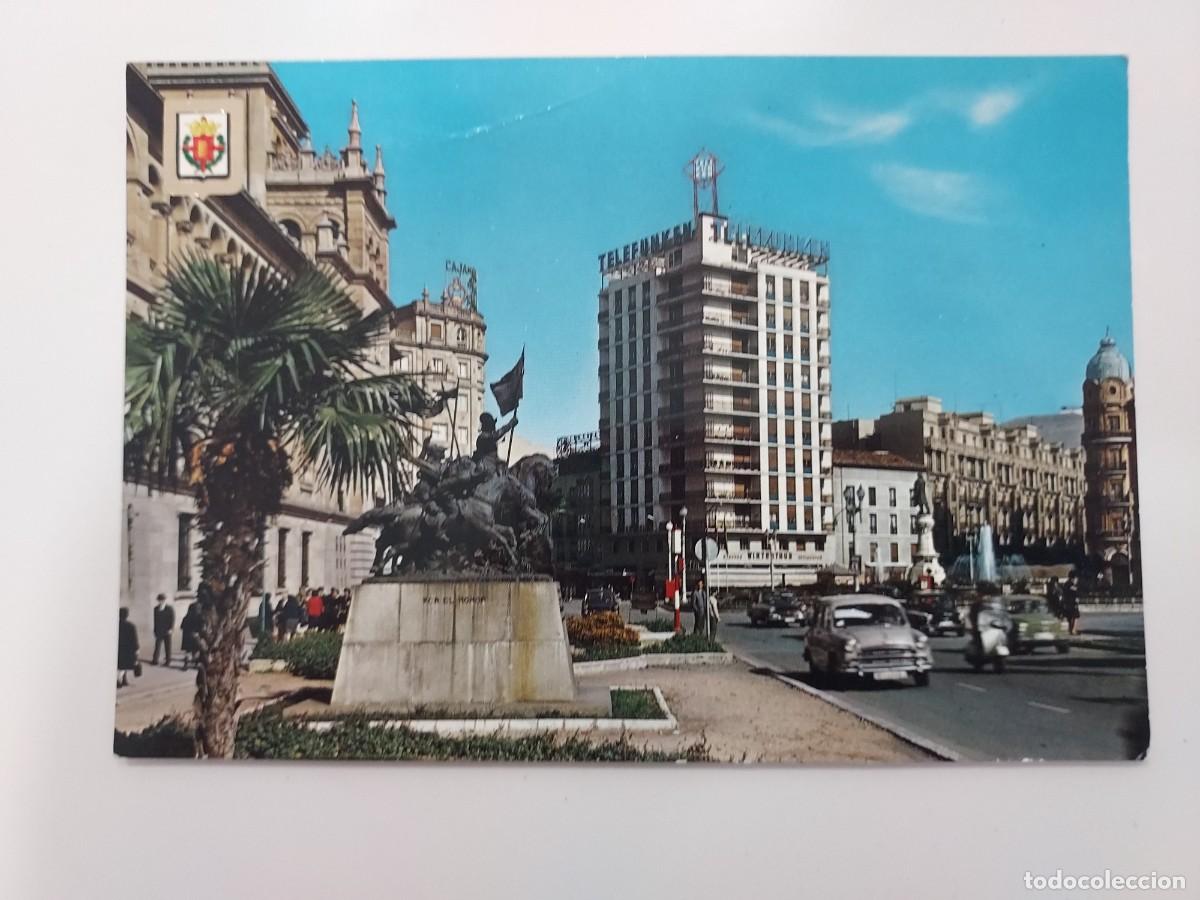 Postales: POSTAL VALLADOLID ACCESO CALLES MIGUEL ISCAR Y SANTIAGO. 1966. SIN CIRCULAR. Moto Vespa